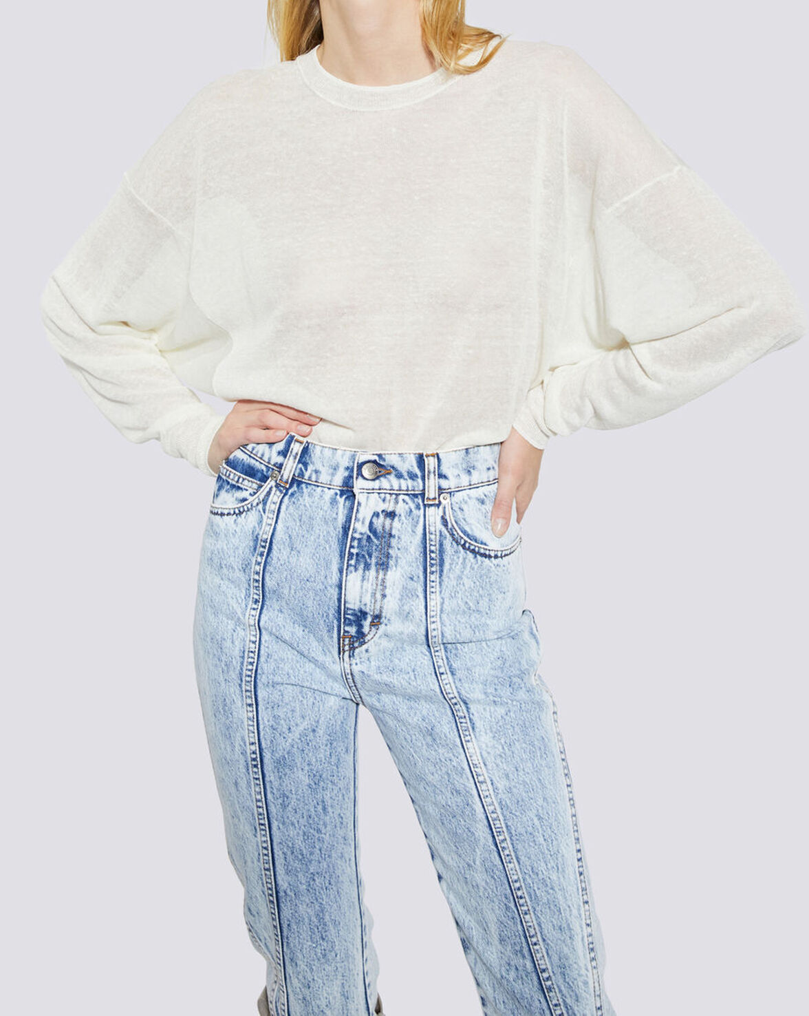 EUGENIE RELAXED CREW NECK SWEATER image number null